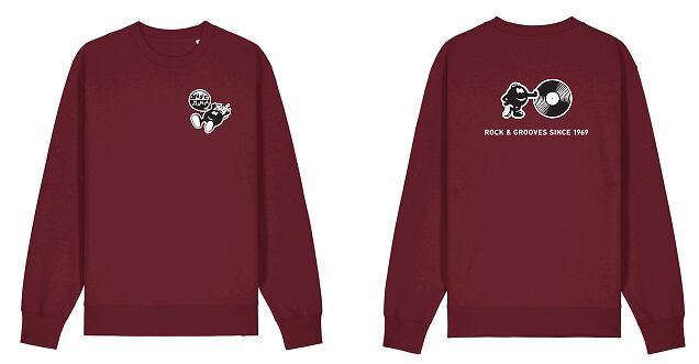 Music Mania Sweater - Burgundy