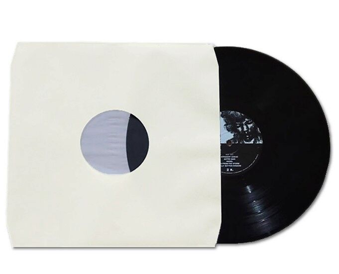 10 x 12" Antistatic Poly-Lined Inner Record Sleeves With Rounded Edges