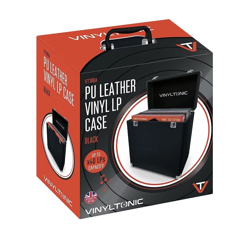 Vinyl Tonic PU LEATHER LP CASE (BLACK)