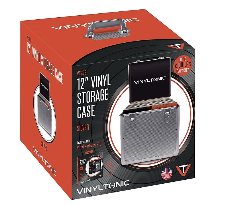 Vinyl Tonic 12inch VINYL STORAGE CASE (100 LPs) x10 12inch VINYL SLEEVES