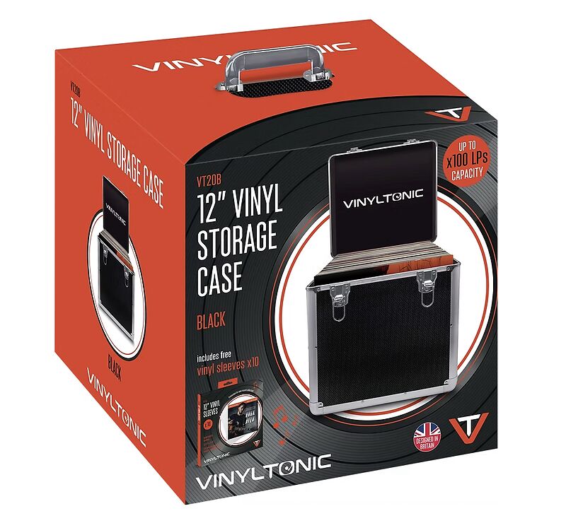 Vinyl Tonic 12inch VINYL STORAGE CASE (100 LPs) x10 12inch VINYL SLEEVES
