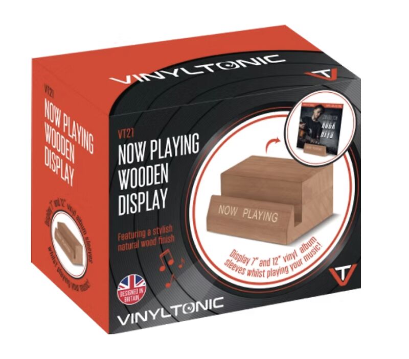 Vinyl Tonic NOW PLAYING WOODEN DISPLAY