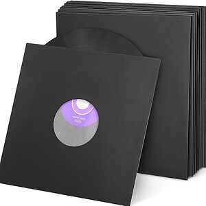 10 x 12" Antistatic Poly-Lined Inner Record Sleeves - Black by Merchandise 