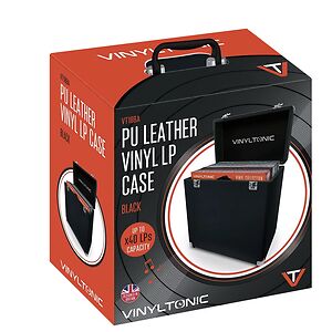 Vinyl Tonic PU LEATHER LP CASE (BLACK) by Merchandise 