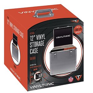 Vinyl Tonic 12inch VINYL STORAGE CASE (100 LPs) x10 12inch VINYL SLEEVES by Merchandise 