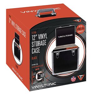 Vinyl Tonic 12inch VINYL STORAGE CASE (100 LPs) x10 12inch VINYL SLEEVES by Merchandise 