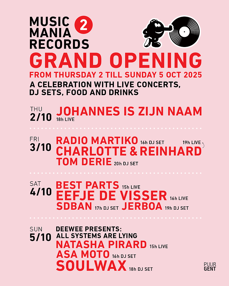 TOMORROW !!! Grand Opening of Music Mania Records 2