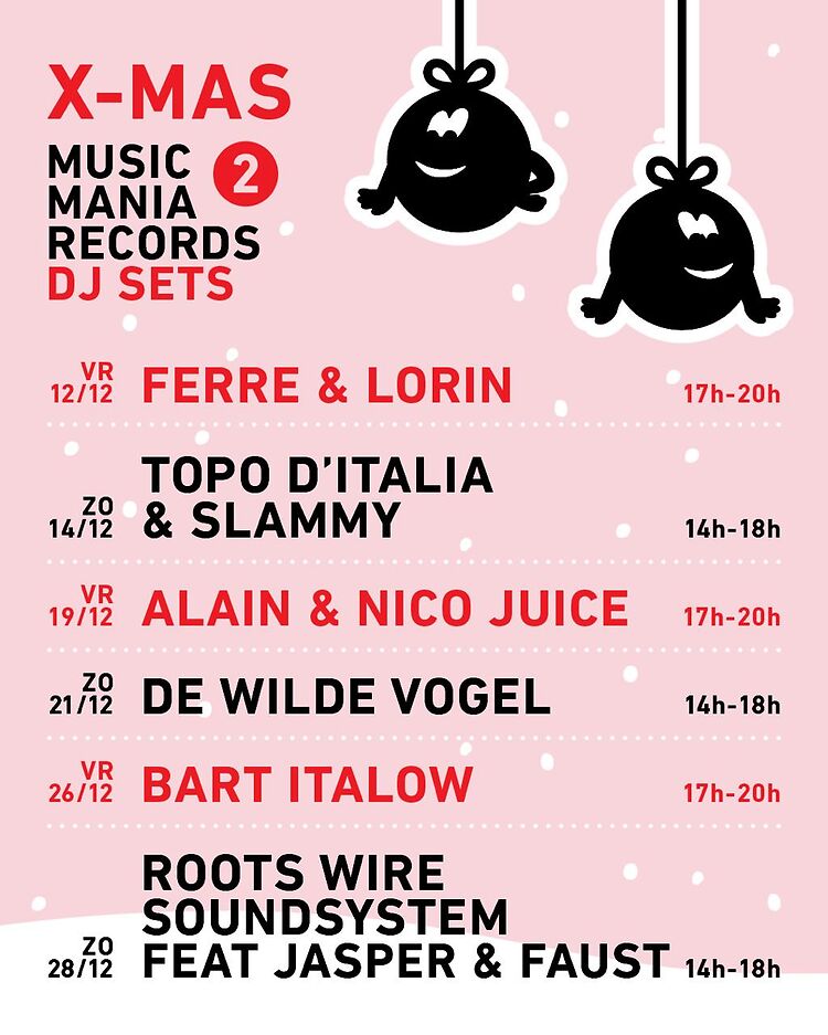Kaball instore session, Xmas DJ lineup at Music Mania Records 2 and much more...