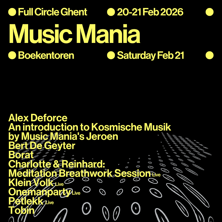 Music Mania x Full Circle, RSD list available, instores, listening party's and more...