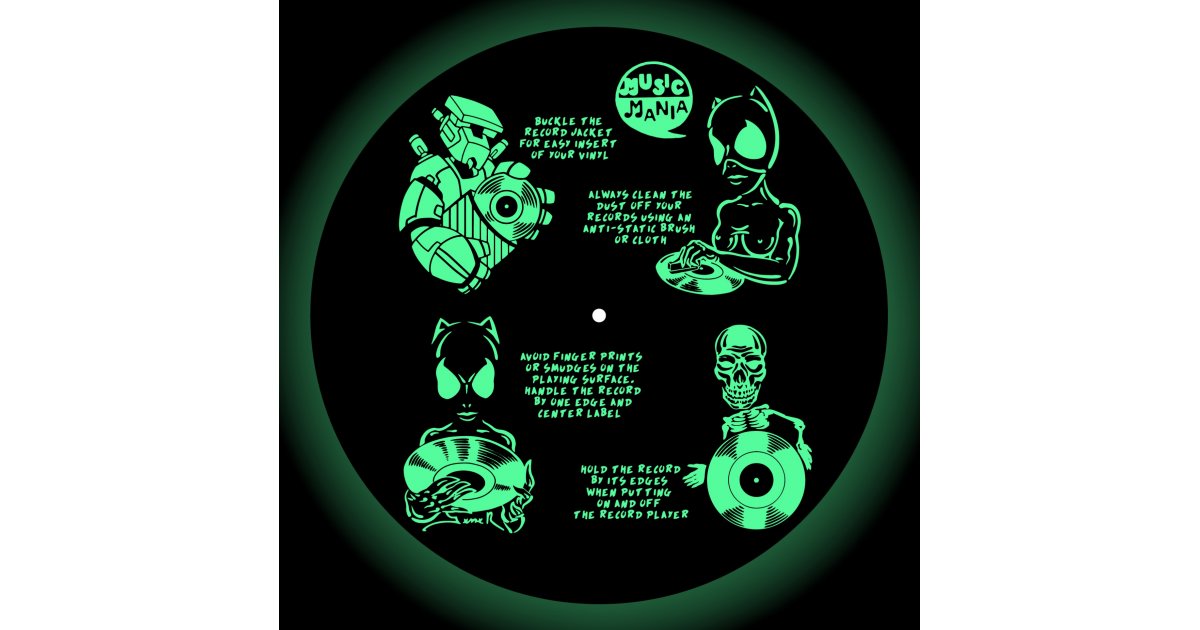 Slipmat Glow In The Dark, Music Mania merch Music Mania Records Ghent