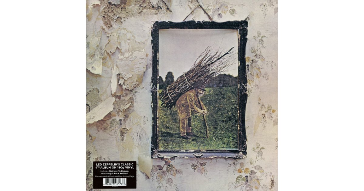 Led Zeppelin IV - Black Vinyl, Led Zeppelin – LP – Music Mania Records ...