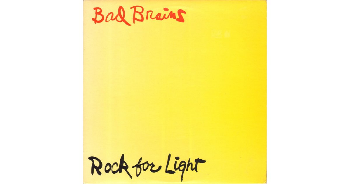 Rock For Light, Bad Brains – LP – Music Mania Records – Ghent