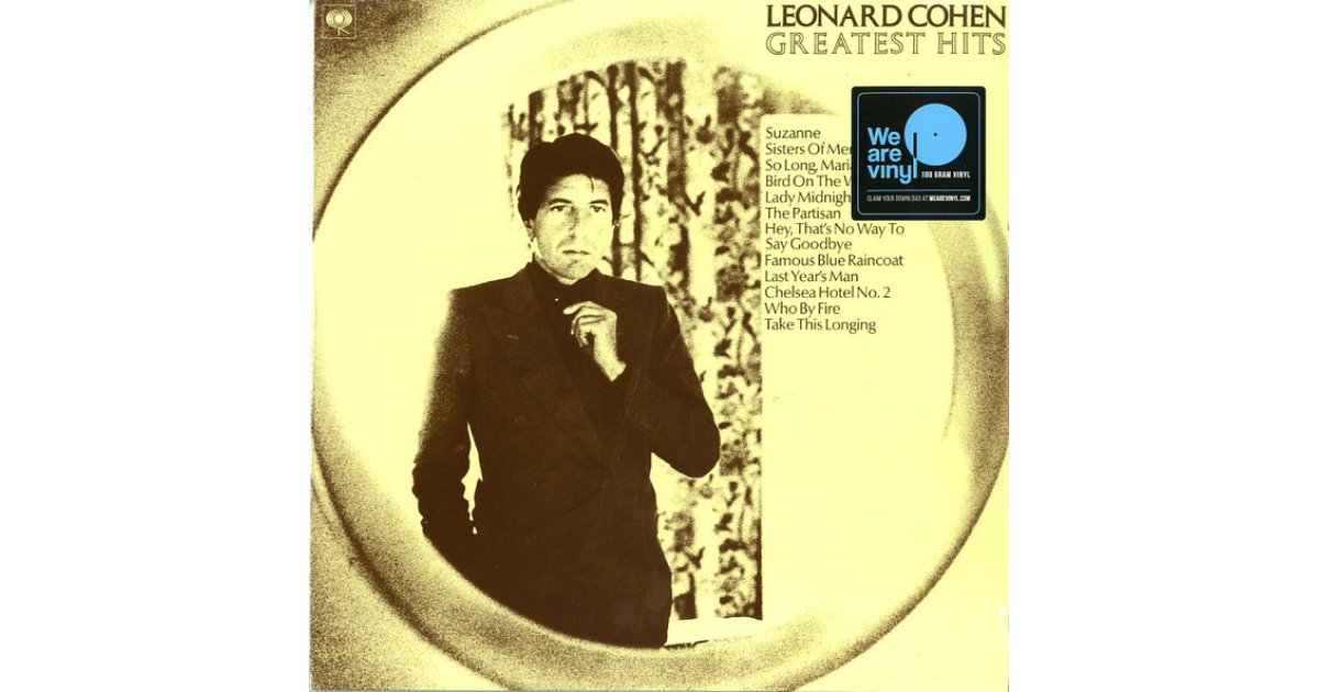 Greatest Hits, Leonard Cohen – LP – Music Mania Records – Ghent