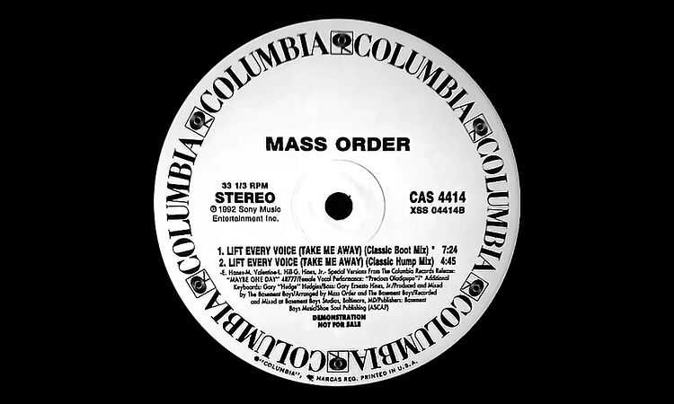 Mass Order - Lift Every Voice (Take Me Away) (Classic Boot Mix) MCXRMS