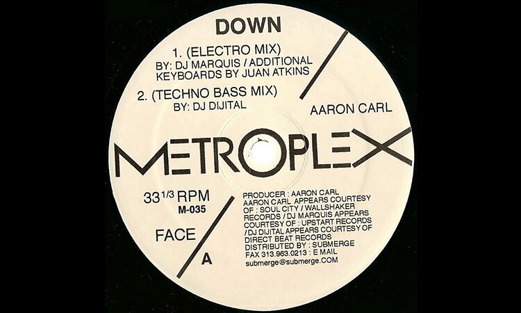 Aaron Carl - Down (Techno bass mix) (1998)