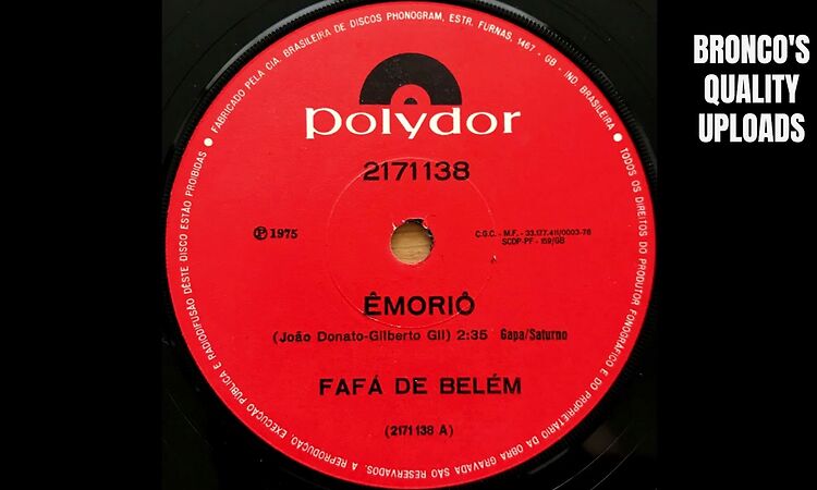 Fafá De Belém – Emoriô (Gilberto Gil, João Donato)