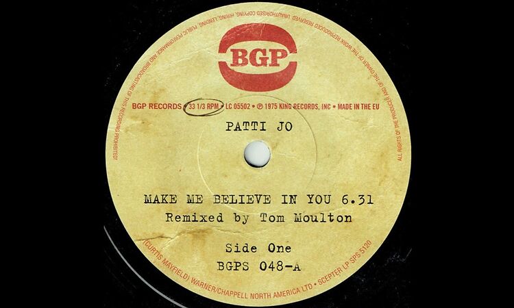 Patti Jo - Make Me Believe in You  (12" Remixed By Tom Moulton)