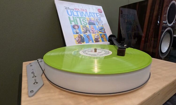 Disney Ultimate Hits 1 & 2 (Green) - D6 - Mickey Mouse March "Mickey Mouse Club" - Vinyl Record