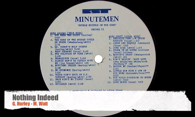 Minutemen - Double Nickels On The Dime (Original Vinyl) Side George