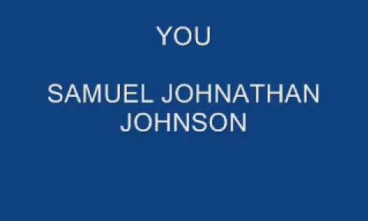 YOU - SAMUEL JONATHAN JOHNSON